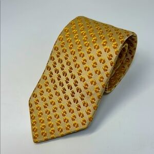 BOSS Hugo Boss Elegant Gold and copper silk necktie